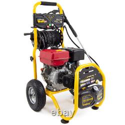 Petrol Pressure Washer 4351psi Wolf Formula 500 9HP Power Jet & Patio Cleaner