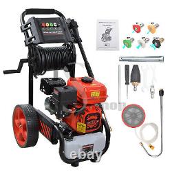 Petrol Pressure Washer 4-stroke 7HP 170 bar 3600psi Power Jet Wash 3.6L