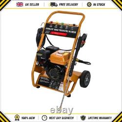 Petrol Pressure Washer 5 Nozzles 212cc 2.6 GPM High Power 8 Meter Hose New UK
