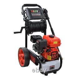 Petrol Pressure Washer 7HP 2465PSI 170BAR Jet Power Wash Patio Cleaner 20m Hose