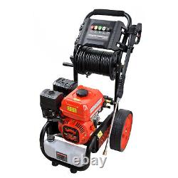 Petrol Pressure Washer 7HP 2465PSI 170BAR Jet Power Wash Patio Cleaner 20m Hose