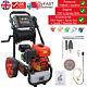 Petrol Pressure Washer 7hp 2465psi/170bar Power Jet Wash 20m Hose Spray Gun Kit