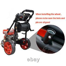 Petrol Pressure Washer 7HP 2465PSI/170BAR Power Jet Wash 20m Hose Spray Gun Kit