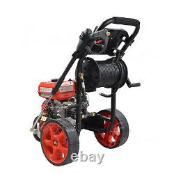Petrol Pressure Washer 7HP 2465PSI/170BAR Power Jet Wash 20m Hose Spray Gun Kit