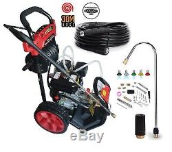 Petrol Pressure Washer 8.0HP 3950psi AWESOME POWER T-MAX 2020 PRO 30 METER HOSE