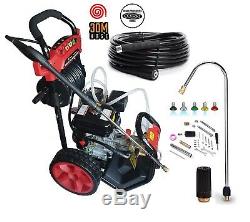 Petrol Pressure Washer 8.0HP 3950psi AWESOME POWER T-MAX 2020 PRO 30 METER HOSE
