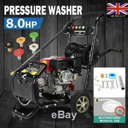 Petrol Pressure Washer 8.0HP 3950psi AWESOME POWER T-MAX PRO 28 METER HOSE