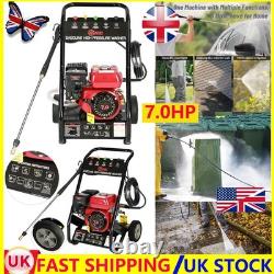 Petrol Pressure Washer Engine High Power Jet Cleaner Patio 7HP 3950PSI Garden