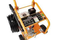 Petrol Pressure Washer High Power Jet Cleaner 3950PSI 30m Hose Portable 3 Lances