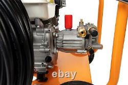 Petrol Pressure Washer High Power Jet Cleaner 3950PSI 30m Hose Portable 3 Lances