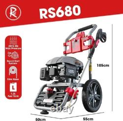 Petrol Pressure Washer Max 2970PSI 173cc Jet High Power Cordless Portable Sur