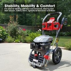 Petrol Pressure Washer Max 2970PSI 173cc Jet High Power Cordless Portable Sur