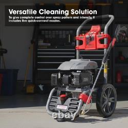 Petrol Pressure Washer Max 2970PSI 173cc Jet High Power Cordless Portable Sur