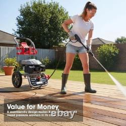 Petrol Pressure Washer Max 2970PSI 173cc Jet High Power Cordless Portable Sur