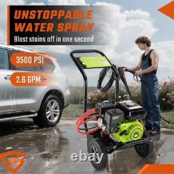 Petrol Pressure Washer Max 3500psi 212cc 4 Stroke High Power Jet Recoil Start Uk