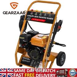 Petrol Pressure Washer Max 3950 PSI 6.5HP High Power Jet Recoil Start 8M Hose