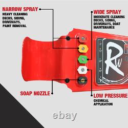 Petrol Pressure Washer RocwooD 5000PSI 420cc Jet High Power Plus Free Oil