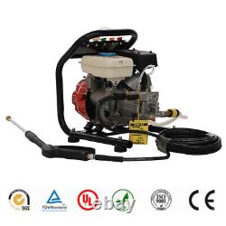 Portable 110bar Petrol High Power Pressure 8m Jet Washer Engine 1590psi & Barrel