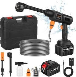 Portable Battery Powered Jet Wash 600 PSI High Pressure for Car & Patio