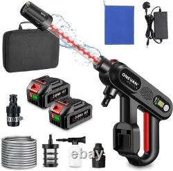Portable Car Pressure Washer 261PSI Cordless Electric Power Black