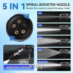 Portable Car Pressure Washer 261PSI Cordless Electric Power Black