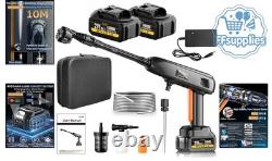 Portable Cordless Pressure Washer 1200 PSI with 6-in-1 Nozzle & Foam Cannon