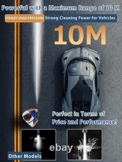 Portable Cordless Pressure Washer 1200 PSI with 6-in-1 Nozzle & Foam Cannon