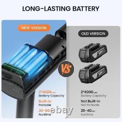 Portable Cordless Pressure Washer 600 PSI Power, 12000mAh Battery, & 5 Nozzles
