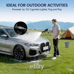 Portable Cordless Pressure Washer 600 PSI Power, 12000mAh Battery, & 5 Nozzles
