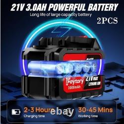 Portable Cordless Pressure Washer 652 PSI, 21V, 2x 3.0Ah Battery, 6-in-1 Nozzle