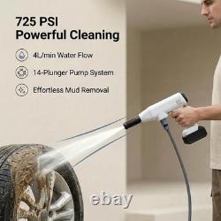 Portable Cordless Pressure Washer 725PSI Mobile Wireless Power Washer with 21V