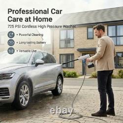 Portable Cordless Pressure Washer 725PSI Mobile Wireless Power Washer with 21V