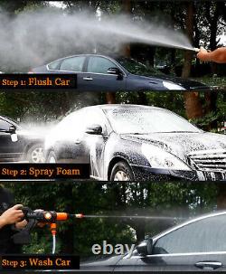 Portable Cordless Pressure Washer Car Power Cleaner 320PSI with 2.0A Battery UK