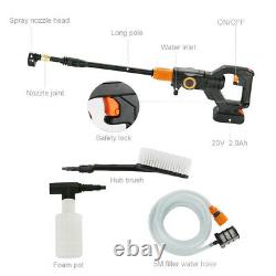 Portable Cordless Pressure Washer Power Water Cleaner 320PSI with Battery Wash Car