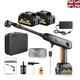 Portable Cordless Pressure Washer With 2 Batteries 1200 Psi Power & Foam Ca