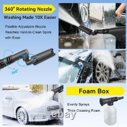 Portable Cordless Pressure Washer with Tank 1200 PSI Foldable Power Washer