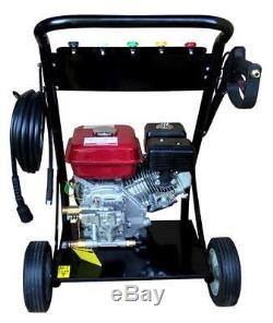 Portable Petrol Powered High Power Pressure Jet Washer 6.5HP Engine MAX 2500PSI