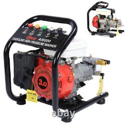 Power Petrol Pressure Washer 110Bar Jet 3HP Engine Cleaner with8m Hose Barrel Feed