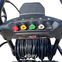 Powerful 275 Bar 3950psi Petrol Pressure Washer Jet Wash Patio Cleaner 20m Hose