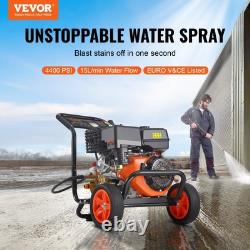 Powerful 4400 PSI Gas Pressure Washer 15Lmin 26 GPM 5 Nozzle Set Car Cleaning