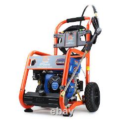 Powerful Petrol Pressure Washer Jet Washer 3100 PSI 213 BAR 7HP Hyundai Engine