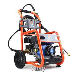 Powerful Petrol Pressure Washer Jet Washer 3100 PSI 213 BAR 7HP Hyundai Engine