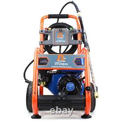 Powerful Petrol Pressure Washer Jet Washer 3100 PSI 213 BAR 7HP Hyundai Engine