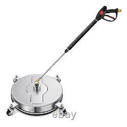 Pressure Power Washer Rotary Surface Cleaner 4000PSI Trigger Sprayer Gun 1/4 QC