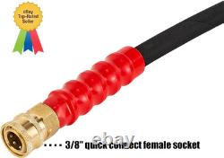 Pressure Washer Hose, 3/8 Inch X 50 FT, Quick Connect, 4000 PSI, High Tensile