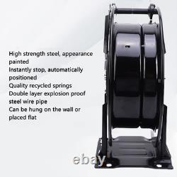 Pressure Washer Hose Reel Double Arm 3/8inx32.81ft Auto Rewind 4000PSI Power