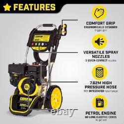 Pressure Washer Petrol 220 Bar 3200PSI 224cc Gas Powered Heavy Duty Champion