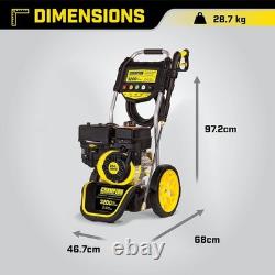 Pressure Washer Petrol 220 Bar 3200PSI 224cc Gas Powered Heavy Duty Champion