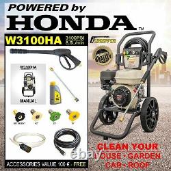 Pressure Washer Petrol Engine 3100PSI Jet Cleaner / PATIO&CAR powered by HONDA