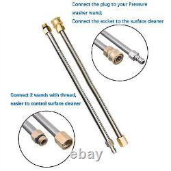 Pressure Washer Surface Cleaner Stainless Steel 3600PSI Power Washer Attachment